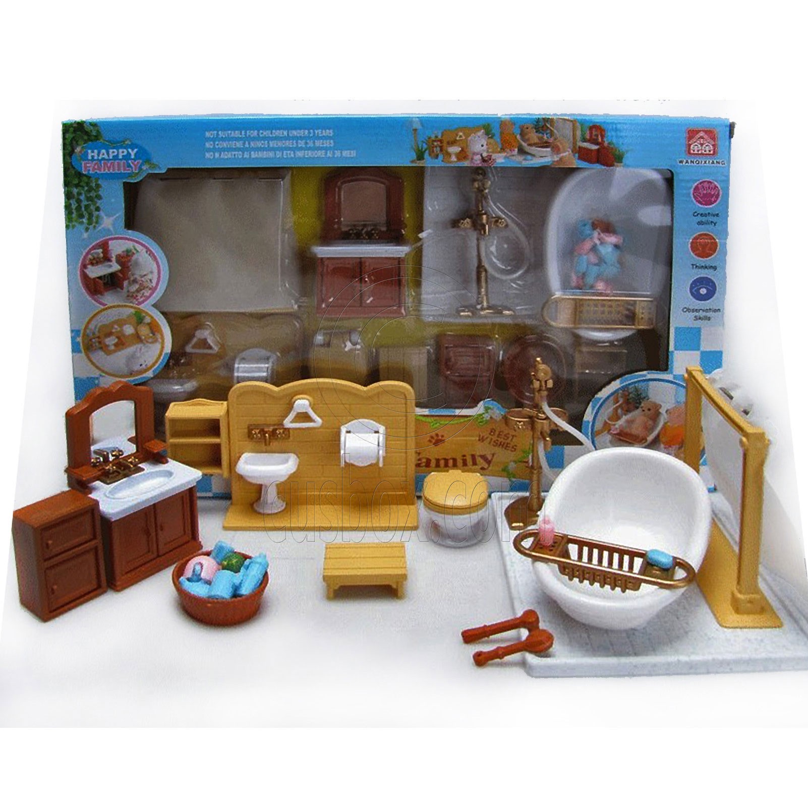 Bathroom Bathtub Full Set For Sylvanian Families Furryville Calico Bathroom Bathtub Full Set For Sylvanian Families Furryville Calico Critters Doll