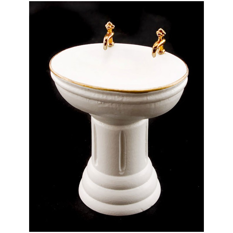 Victorian Bathroom Bowl Basin Sink Dollhouse Furniture
