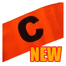 Football Games Gear Adjustable Captain Armband (ORANGE) Round C