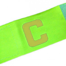 Football Games Gear Adjustable Captain Armband (YELLOW) Golden C