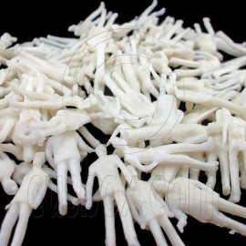Lot/Set 100 Plain White People Passengers Figure Unpainted Train Model 1:100 HO