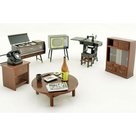 Vintage Japanese Japan w Magnet 1:25 Dollhouse Furniture Set